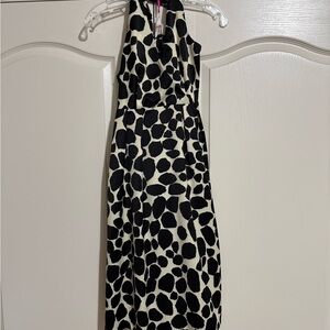 JB by Julie Brown Black and White One-Shoulder Dress